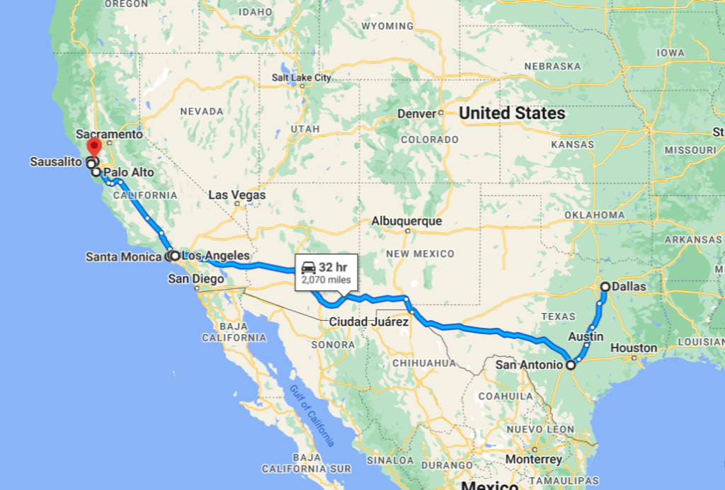 December 19 Art Shuttle Dallas Los Angeles