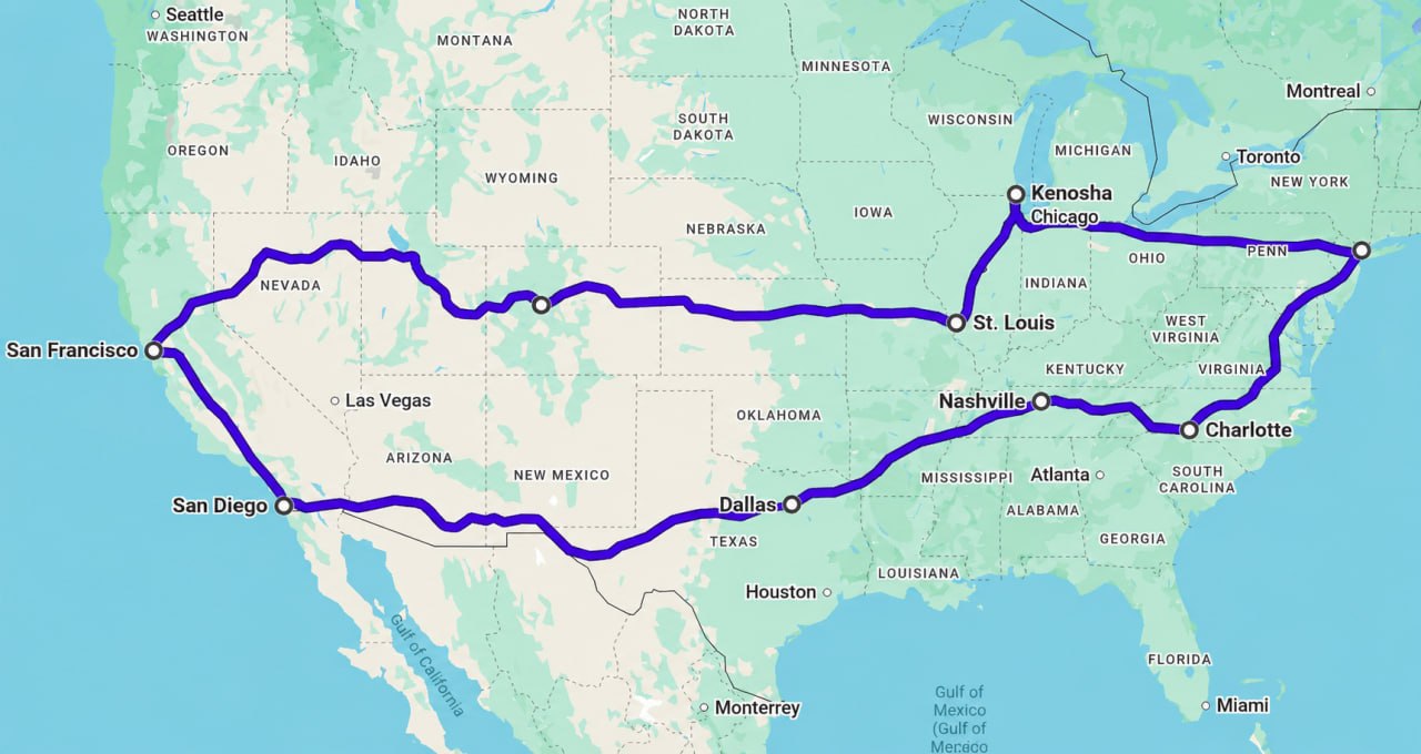 The Cross-Country Art Shuttle Is Awaiting Departure on July 15